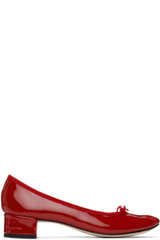 Repetto - Chaussures à talon bottier Camille rouges