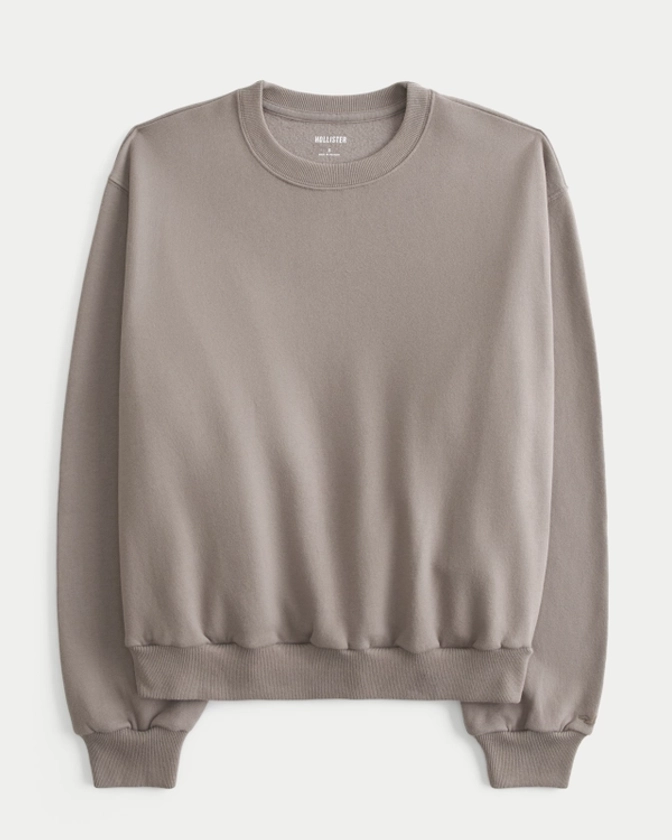 Women's Easy Crew Sweatshirt | Women's Tops | HollisterCo.com