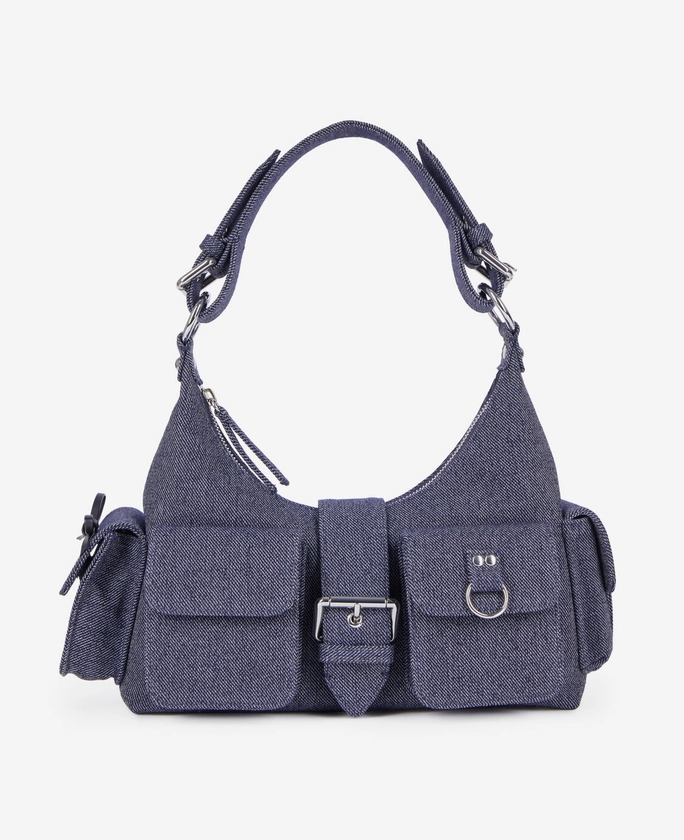 Sac Amelia en denim bleu | The Kooples - France