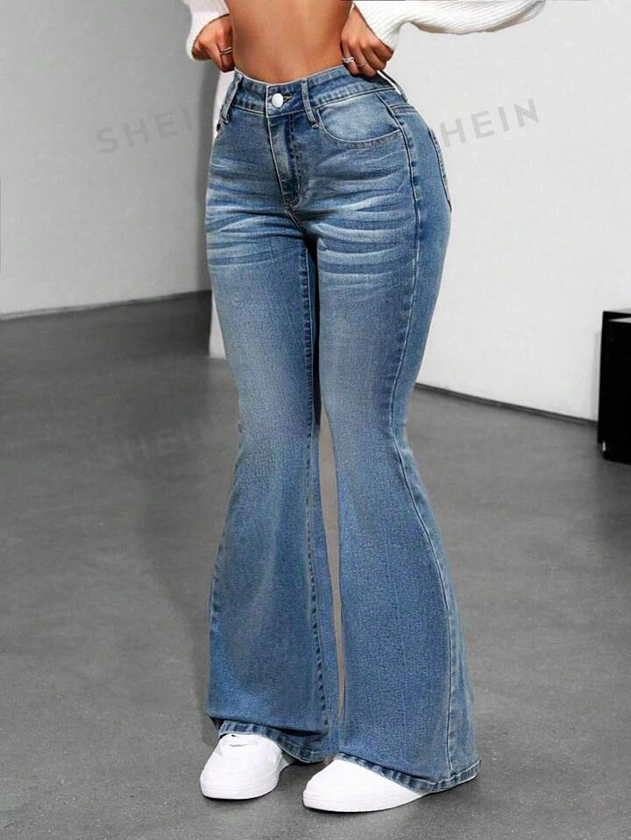SHEIN ICON Women's Flared Jeans | SHEIN USA