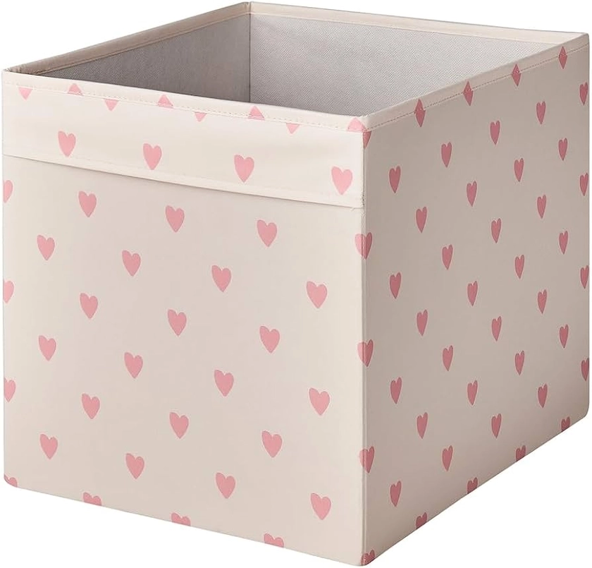 Box, heart pattern/pink, 33x38x33 cm (4)