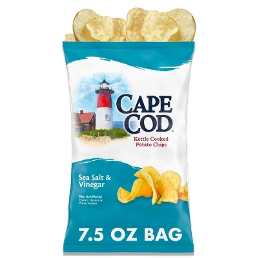 Cape Cod Potato Chips Sea Salt and Vinegar Kettle Chips - 7.5oz