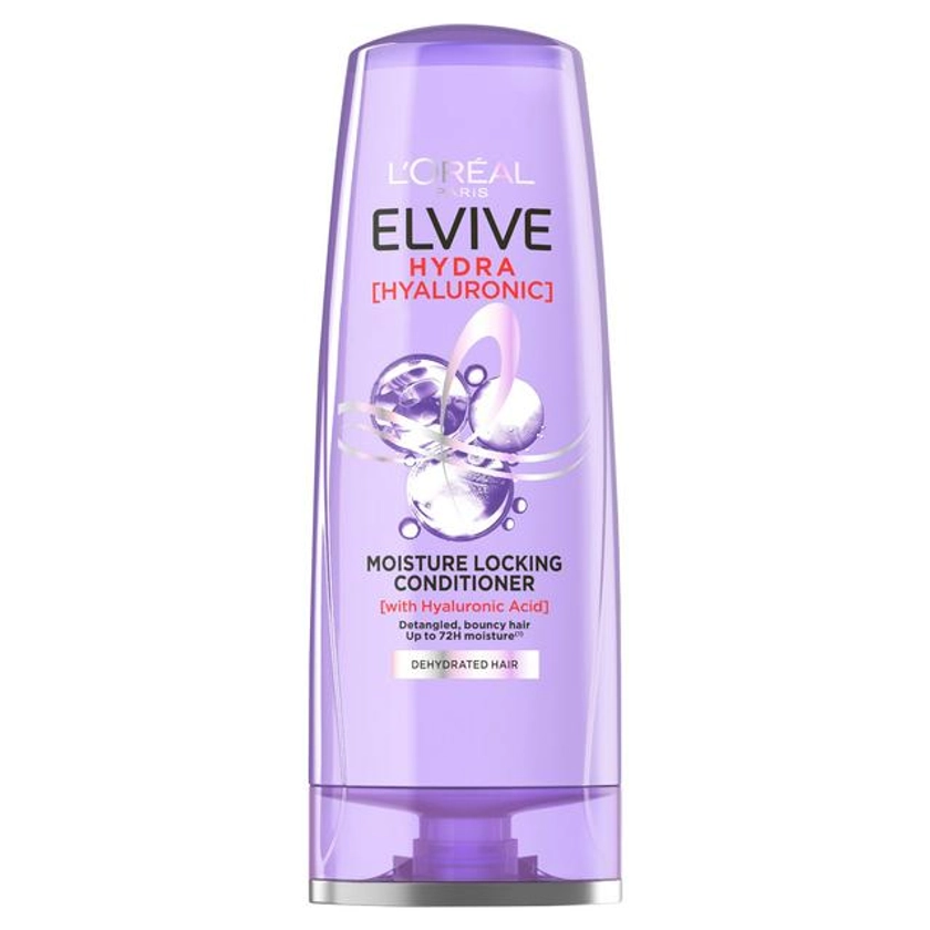 L'Oreal Elvive Hydra Hyaluronic Conditioner with Hyaluronic Acid for Dry Hair 200ml | Sainsbury's