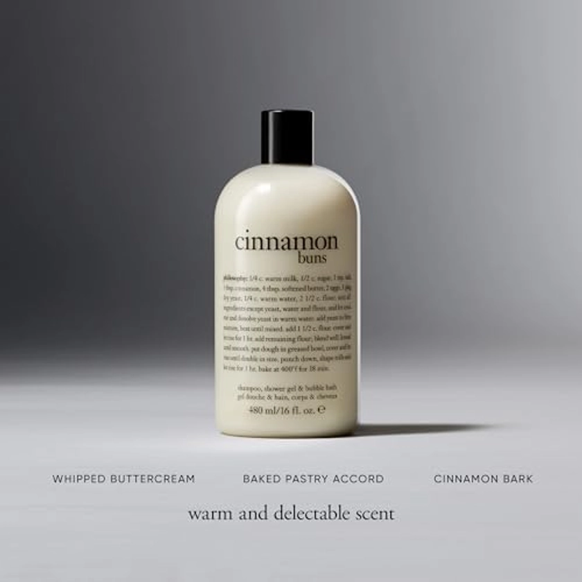 philosophy Cinnamon Buns Shower Gel | 480ml | Bubble Bath | Body Wash : Amazon.com.be: Beauty