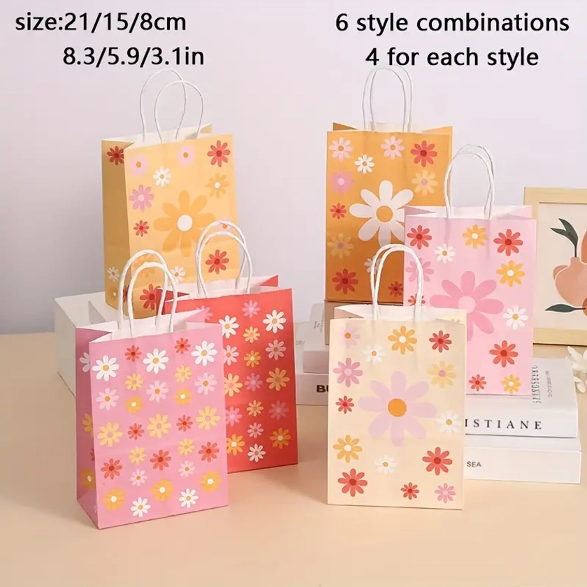 Packaging Bags Flower Printing Series Small Fresh - Temu Canada