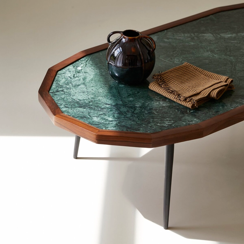 Jade - Solid sheesham and marble Coffee Table