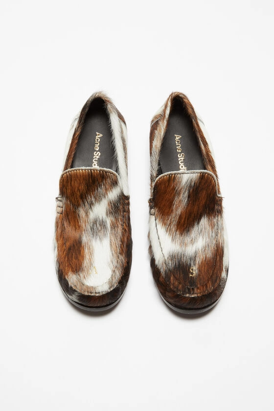 Leather loafers - Multi brown