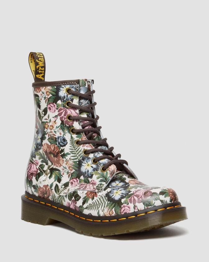 1460 English Garden Leather Lace Up Boots in Multi | Dr. Martens
