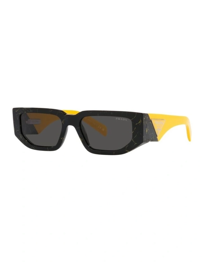 0PR 09ZS Sunglasses in Black Yellow Marble