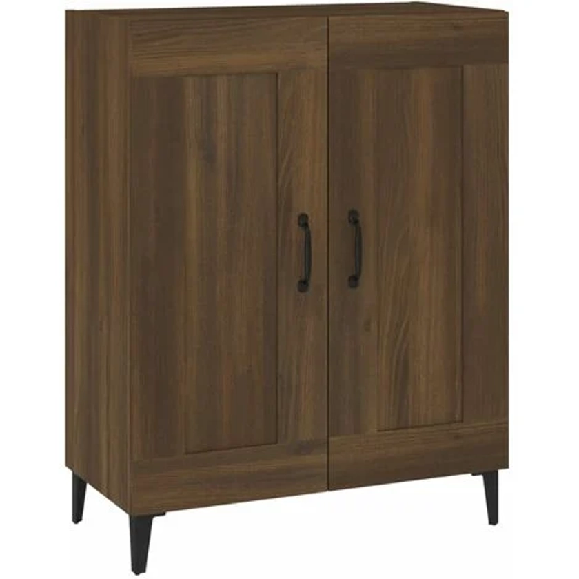 Buffet chêne marron 69,5x34x90 cm bois d'ingénierie vidaXL