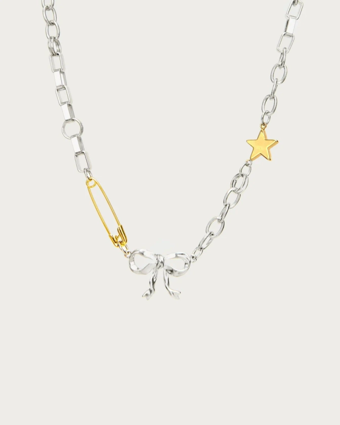 Bow Chain Necklace | En Route Jewelry | En Route Jewelry