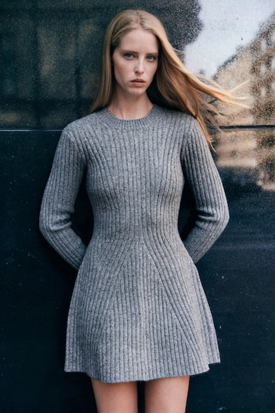 Rib-knit Dress