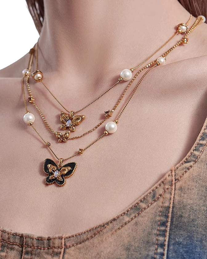Butterfly Dance Retro Necklace