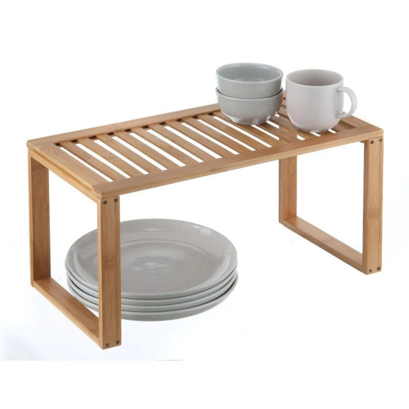 Rectangular Bamboo Pantry Shelf