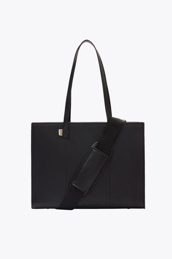 BÉIS 'The Work Tote' in Black - Work Bag For Women & Laptop Tote Bag | BÉIS Travel CA