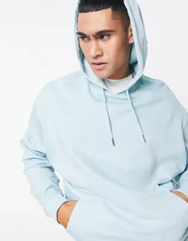 ASOS DESIGN oversized hoodie in blue | ASOS