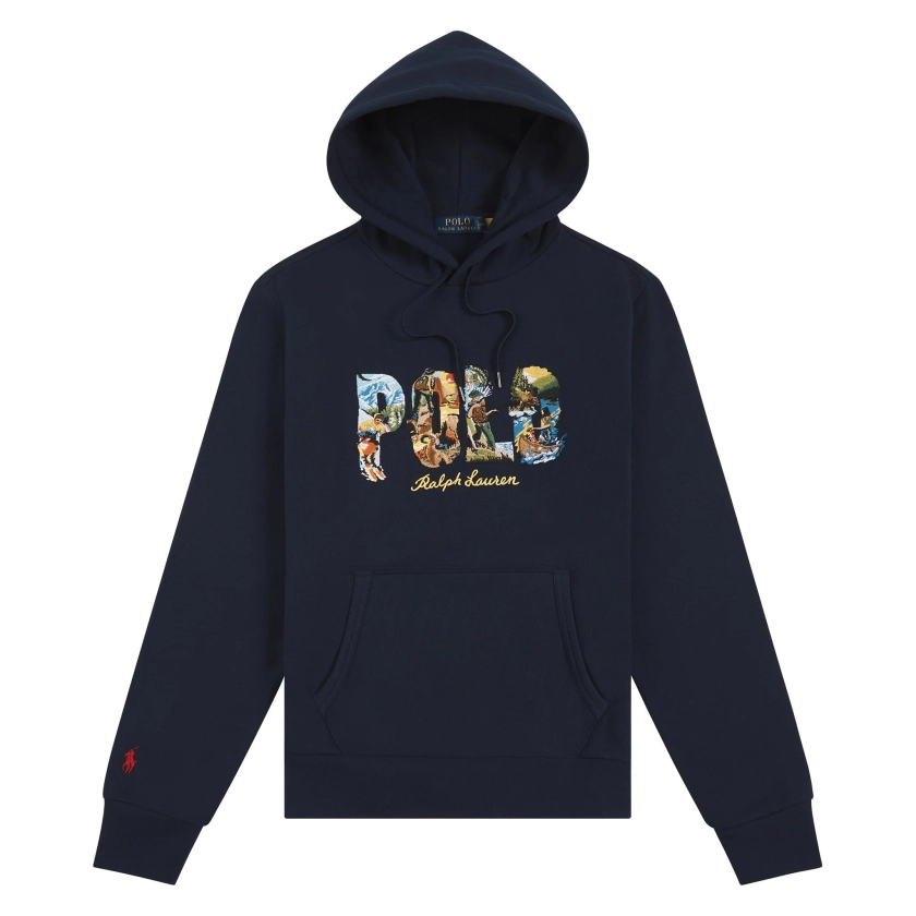 Novelty Embroidered Hoodie | Navy