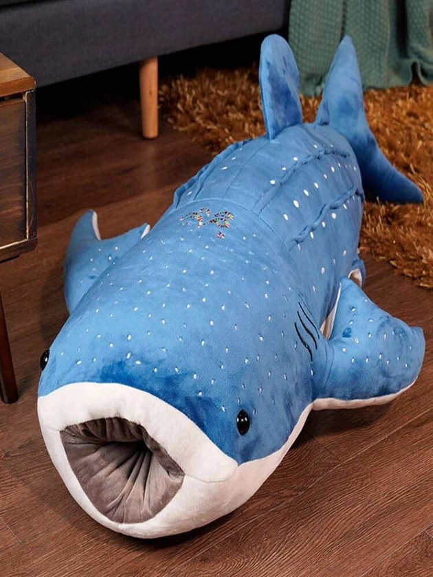 1pc Realistic Whale Plush Toy Cute Ocean Animal Stuffed Doll Gift