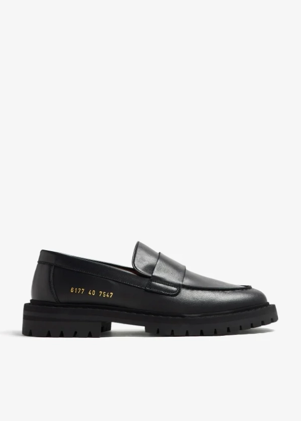 Common Projects Chunky loafers for Women - Black in UAE | Level Shoes