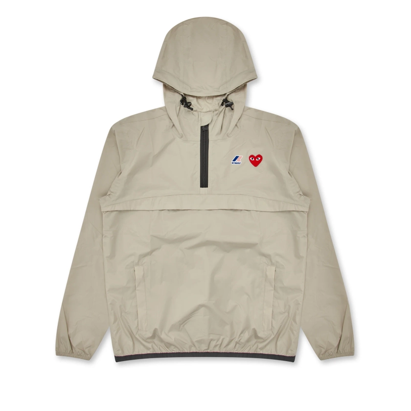 Play: K-Way Half Zip Jacket (Beige) | DSML E-SHOP