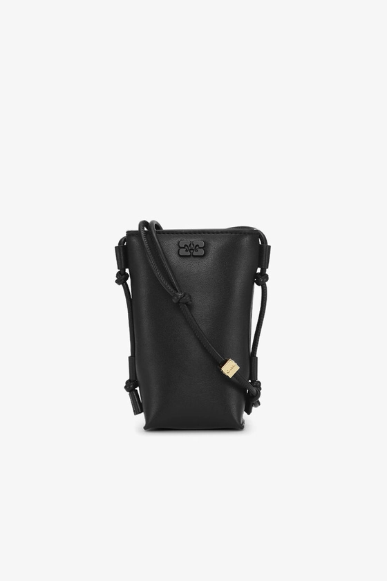 Black GANNI Bou Crossbody Bag