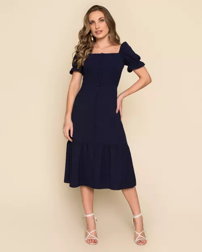 Comprar Vestido Midi Anne Marinho - R$79,90 - Shop Della