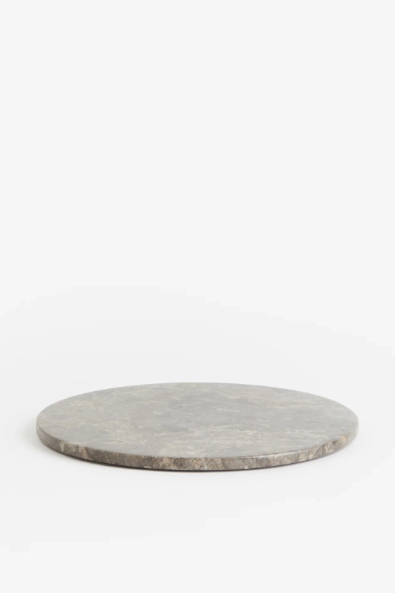 Round marble serving tray - Grey - Home All | H&M GB