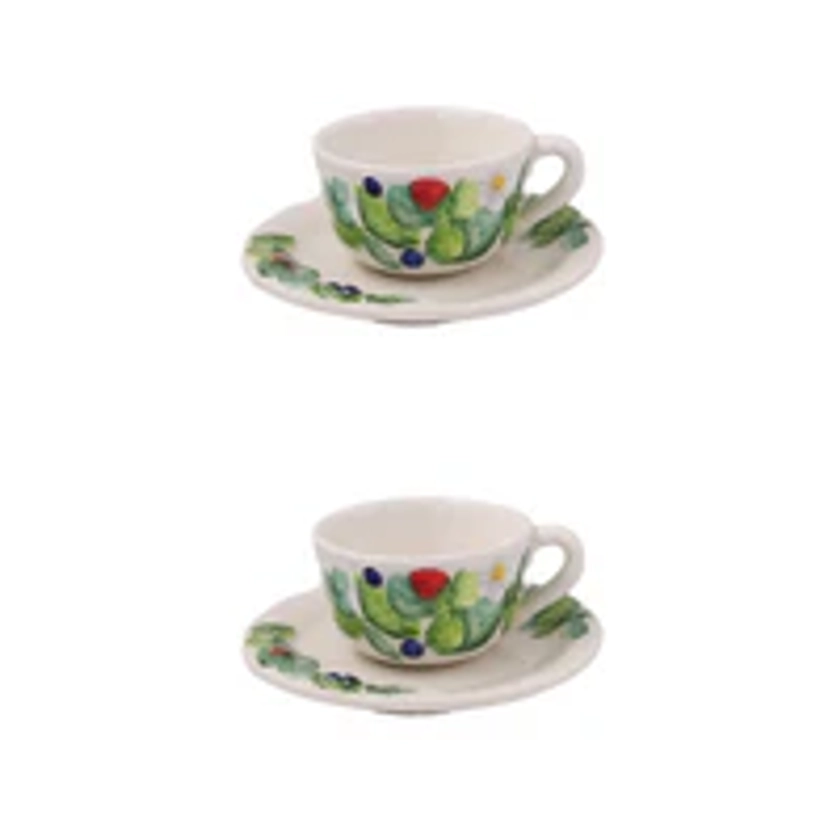 Frutti Di Bosco Teacup & Saucer,  Set of 2