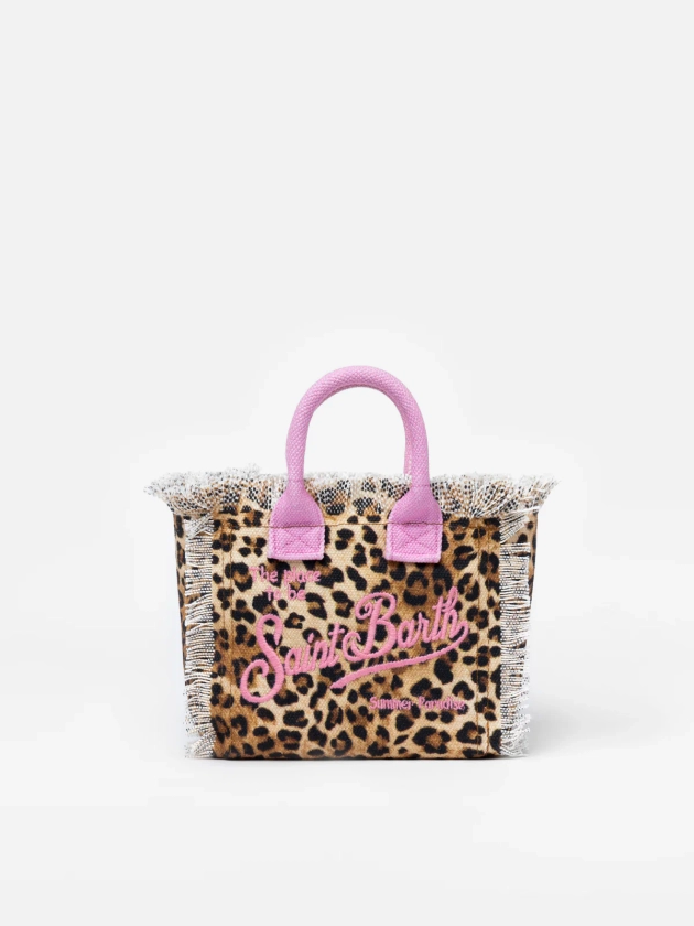 Animalier cotton canvas Mini Vanity bag