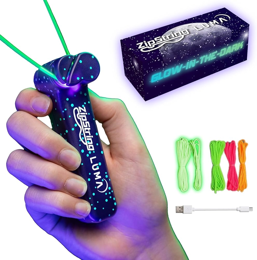 Luma - The Patented Glow-in-The-Dark Toy That Flies a Loop of String, Creates Endless Shapes and Tricks Built-in LED for Glowing Fun. Perfect STEM Gift for Kids & Adults. Wonderment Awaits