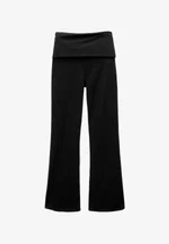 PULL&BEAR FLARED - Pantalon classique - black/noir - ZALANDO.FR