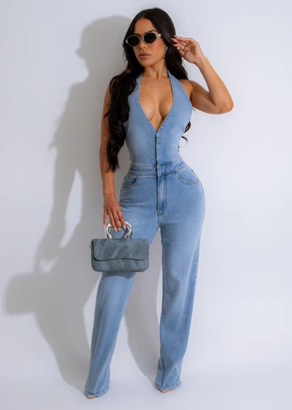 Simplicity Jumpsuit Light Denim