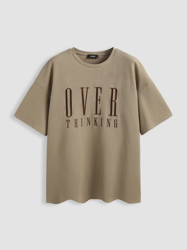 Over Thinking Oversized Graphic Tee Curve & Plus
