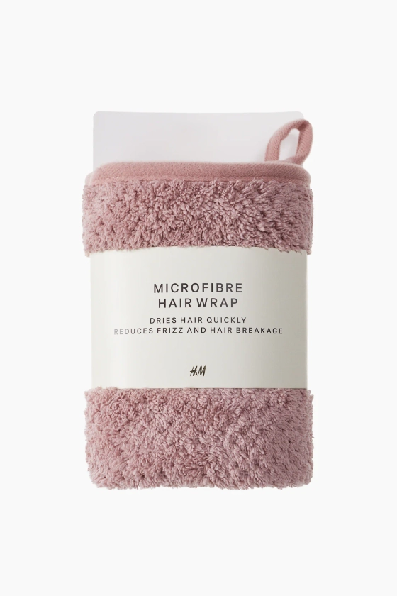 Serviette de tête en microfibre - Rose clair - Beauty all | H&M FR