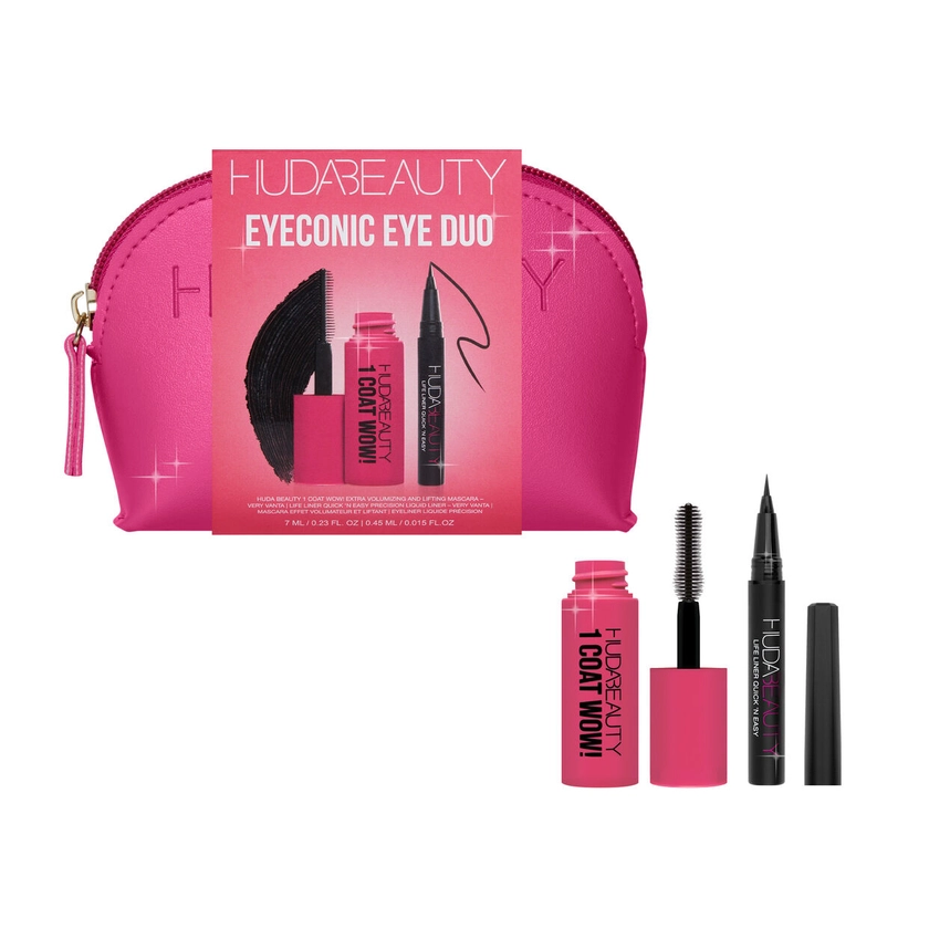 Eyeconic Eye Duo - Mini Mascara & Eyeliner Set | Huda Beauty | HUDA BEAUTY