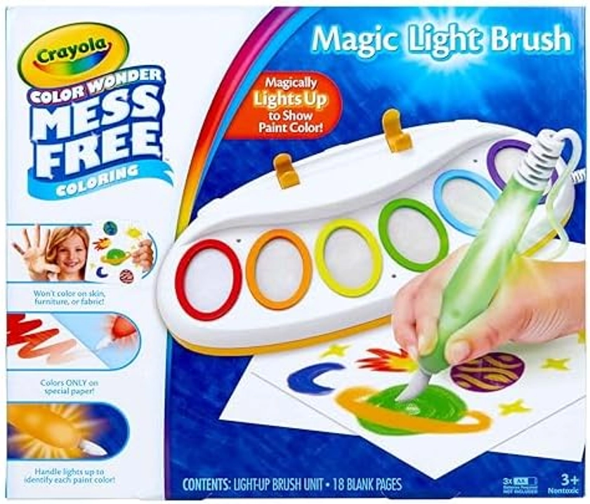 CRAYOLA Color Wonder Magic Light Up Brush for Kids 3, 4, 5, 6 : Amazon.com.be: Toys