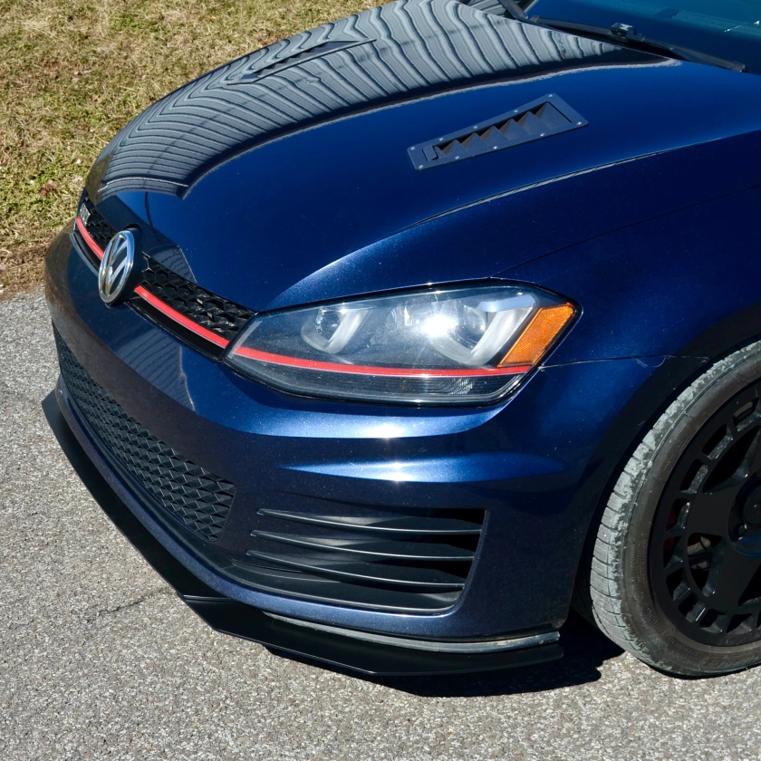 V2 - MK7 GTI Front Splitter / Lip (2015-2017) Bumper Mounted