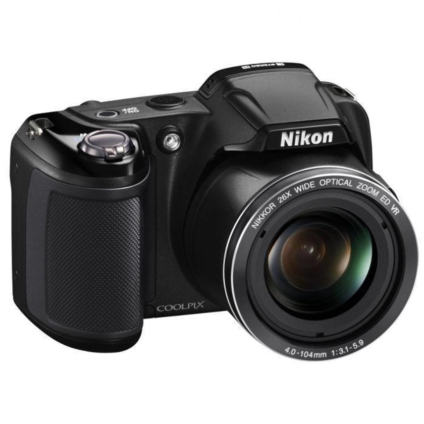 Compact Coolpix L810 - Noir + Nikon Nikkor 26X Wide Optical Zoom ED VR 22.5-585mm f/3.1-5.9 f/3.1-5.9 | Back Market