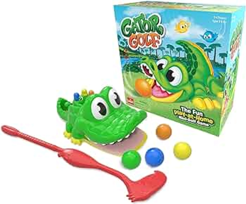 Gator Golf: The Fun Play-at-Home Mini Golf Game | Kids Interactive Action Golf Game | For 2-4 Players | Ages 3+