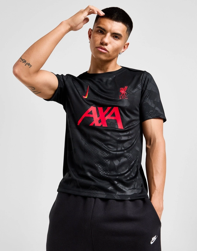 Nike Maillot d'Avant-Match Liverpool FC Academy Homme Noir- JD Sports France 