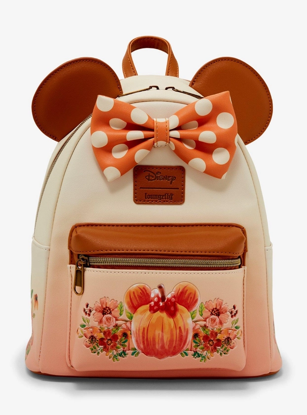 Loungefly Disney Minnie Mouse Pumpkin Ombre Mini Backpack