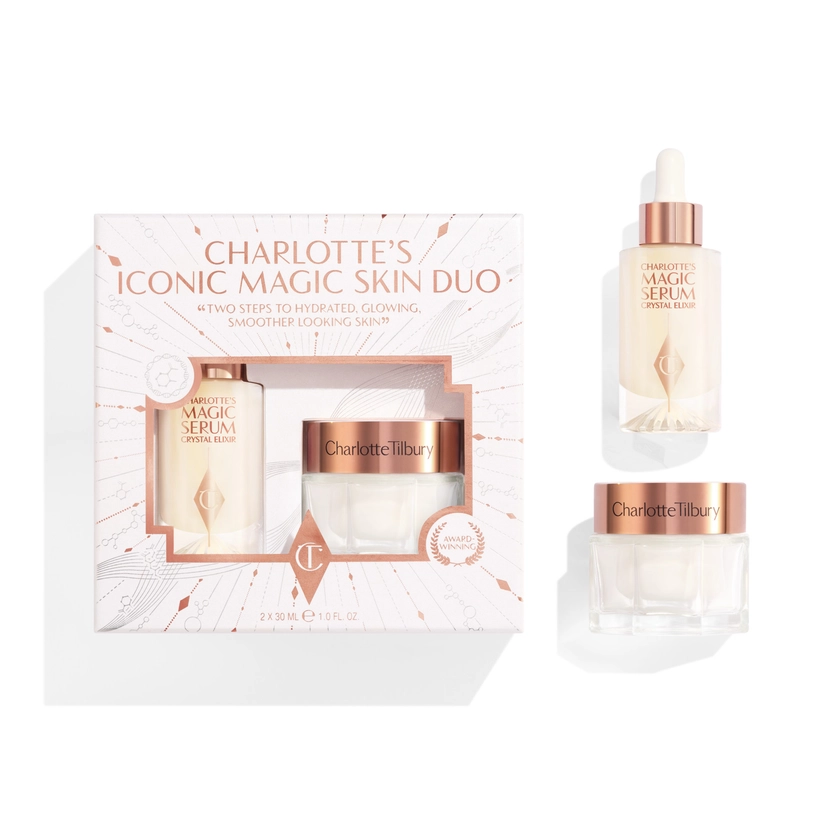 Charlotte's Iconic Magic Skin Duo: Moisturiser & Serum Gift | Charlotte Tilbury