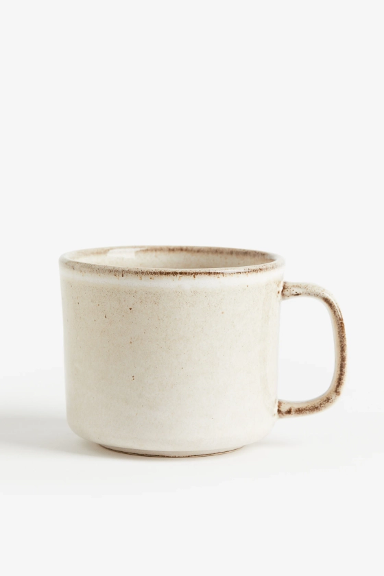 Reactive-glaze stoneware mug - Yellow - Home All | H&M GB