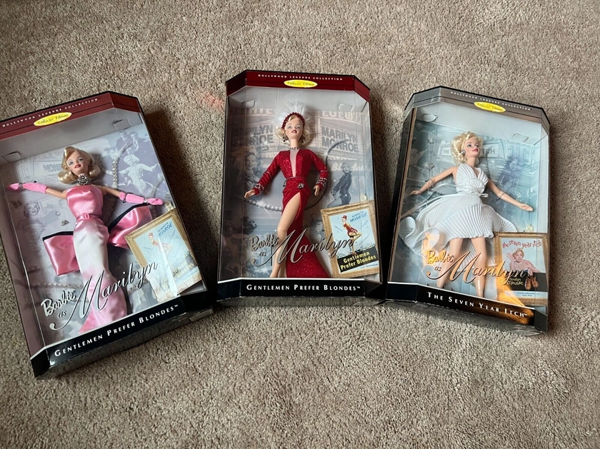 Barbie- Marilyn Monroe-1997- Excellent Condition- Set of 3