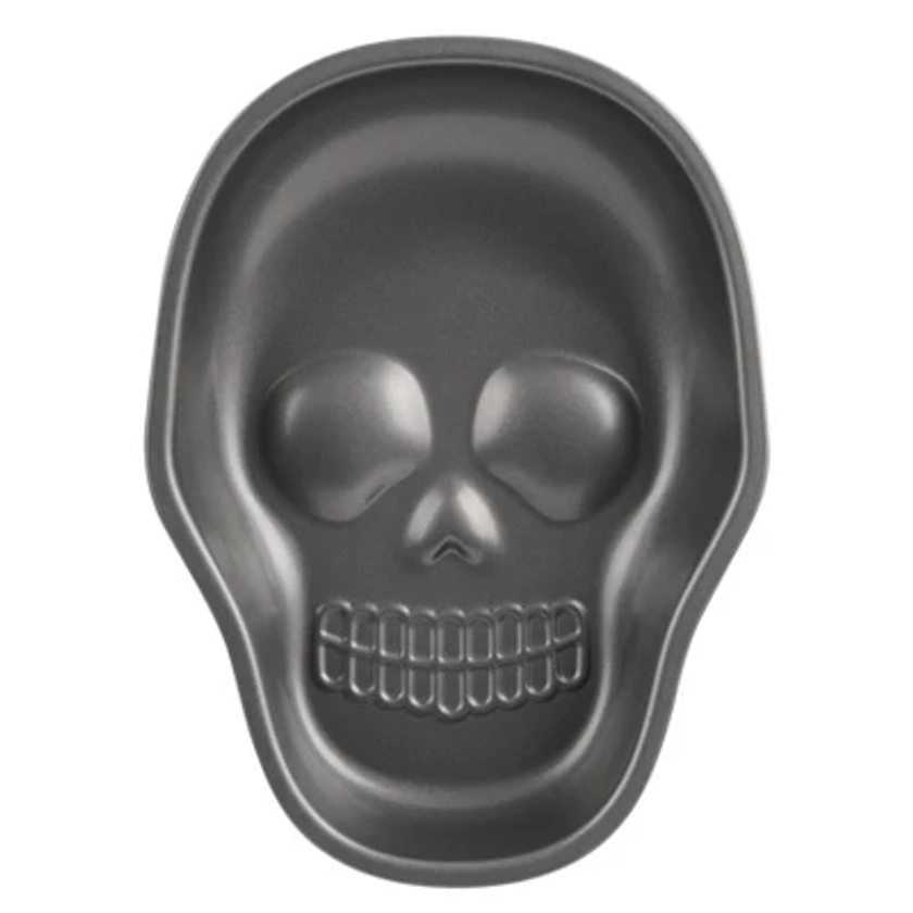 Trudeau 9.45" Skull Shaped Cake Pan Dark Gray