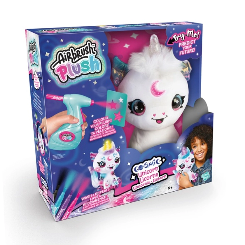 Airbrush Plush Light-Up Cosmic Unicorn | Smyths Toys UK