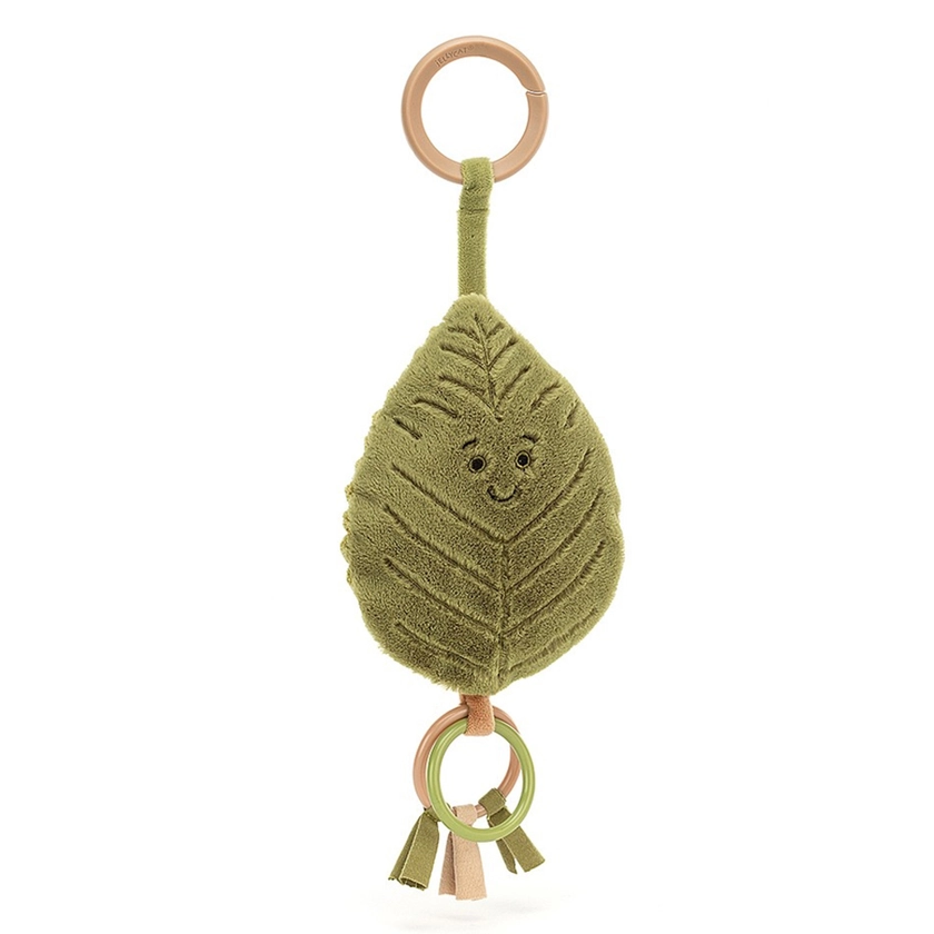 Jouet de Poussette Woodland Beech Leaf Ring Toy