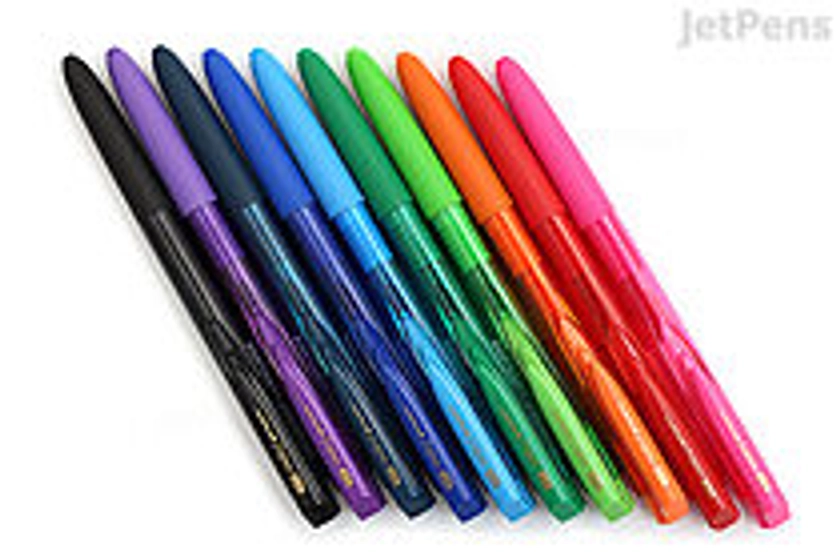 JetPens.com - Uni-ball Signo RT1 UMN-155 Gel Pen - 0.5 mm - 10 Color Bundle