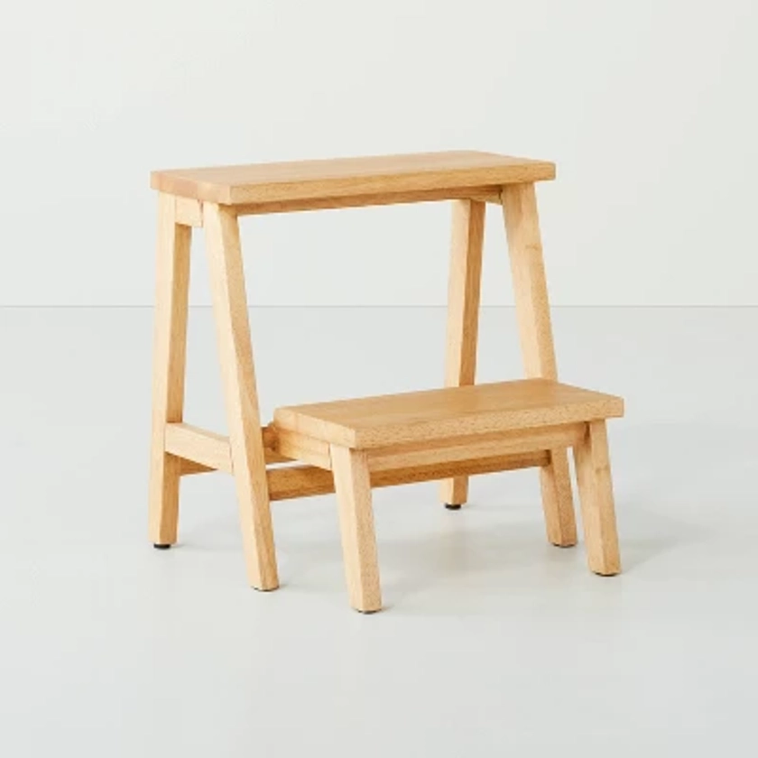 18" Wood Kitchen Step Stool - Natural - Hearth & Hand™ with Magnolia