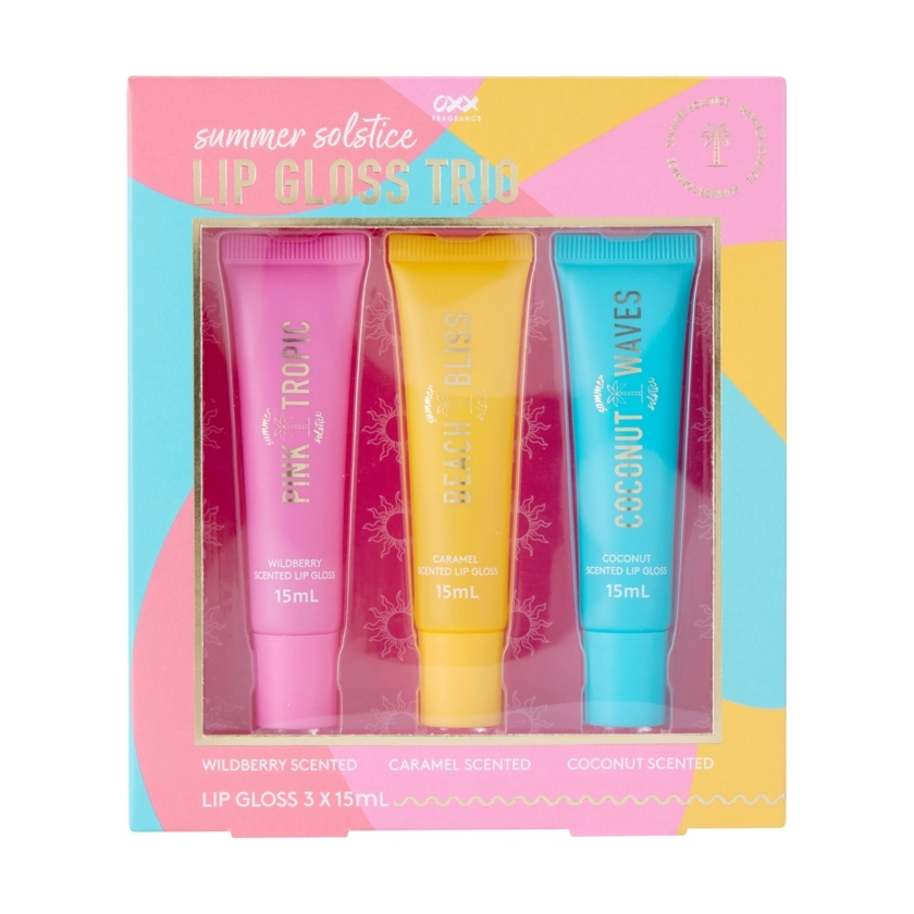 OXX Fragrance 3 Pack Summer Solstice Lip Gloss Trio